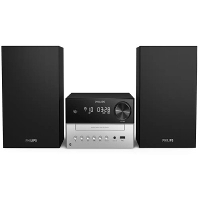 飞利浦TAM3205/12微型音乐系统蓝牙、CD、MP3-CD、USB、FM、USB端口充电18W